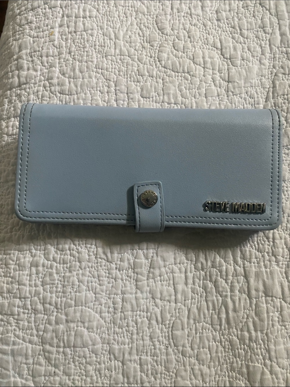 Steve Madden Powder Blue Long Wallet Clutch